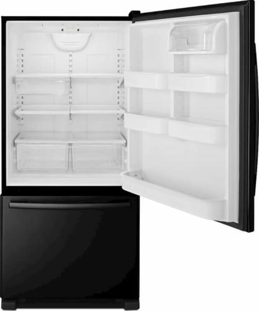 Amana® 22.07 cu. ft. Black Bottom-Freezer Refrigerator