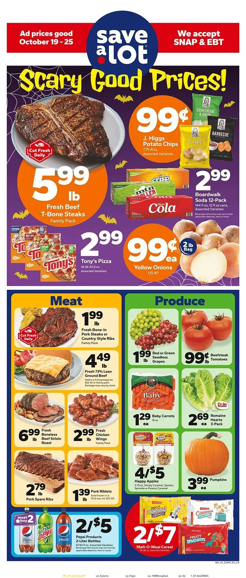 Weekly ad Save a Lot weekly ad from October 19 to October 25 2025 - Page 1