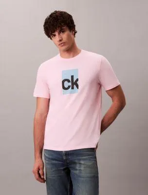 Monogram Logo Center Box Graphic Classic T-Shirt