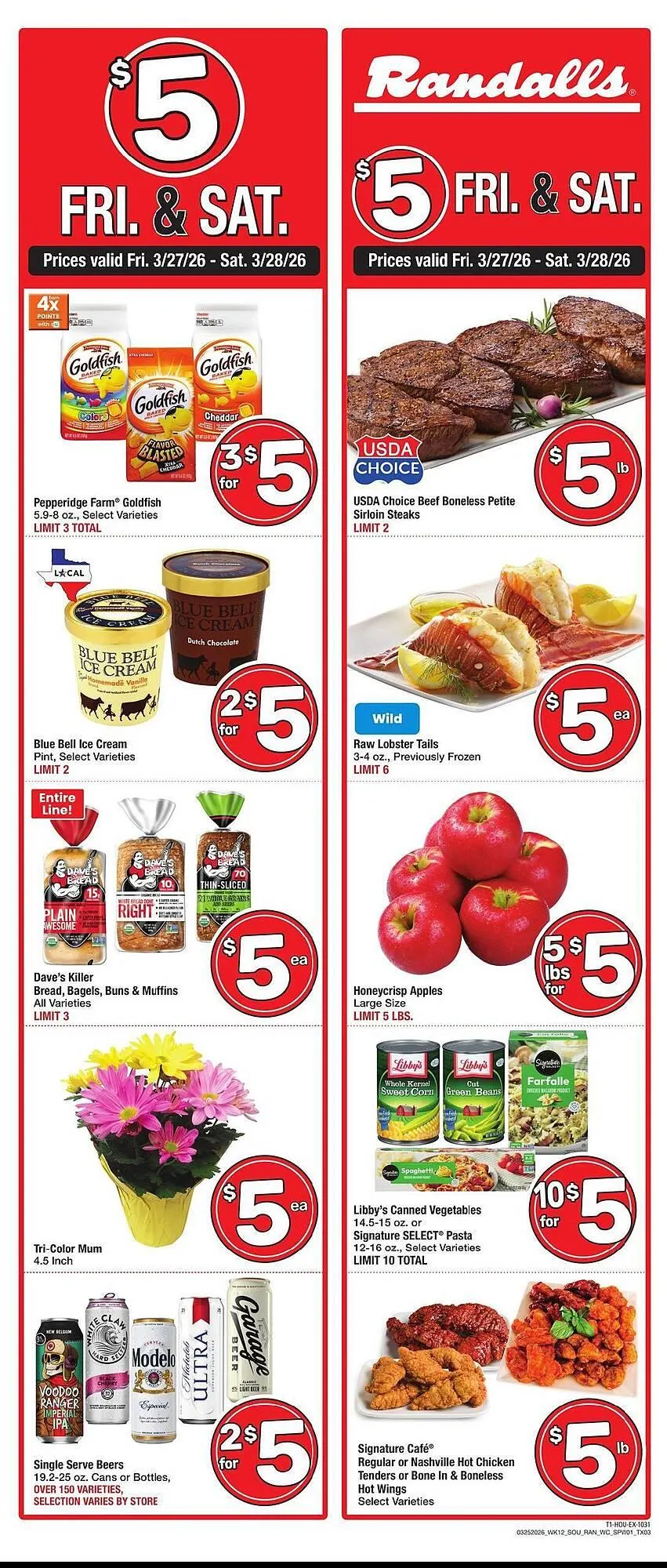Weekly ad Randalls weekly ad from March 25 to March 31 2026 - Page 1