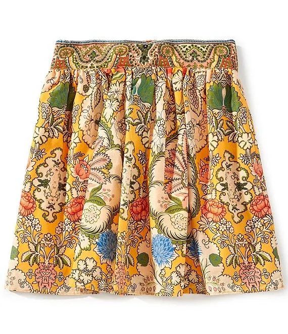 Big Girls 7-16 Floral Printed Mini Skirt