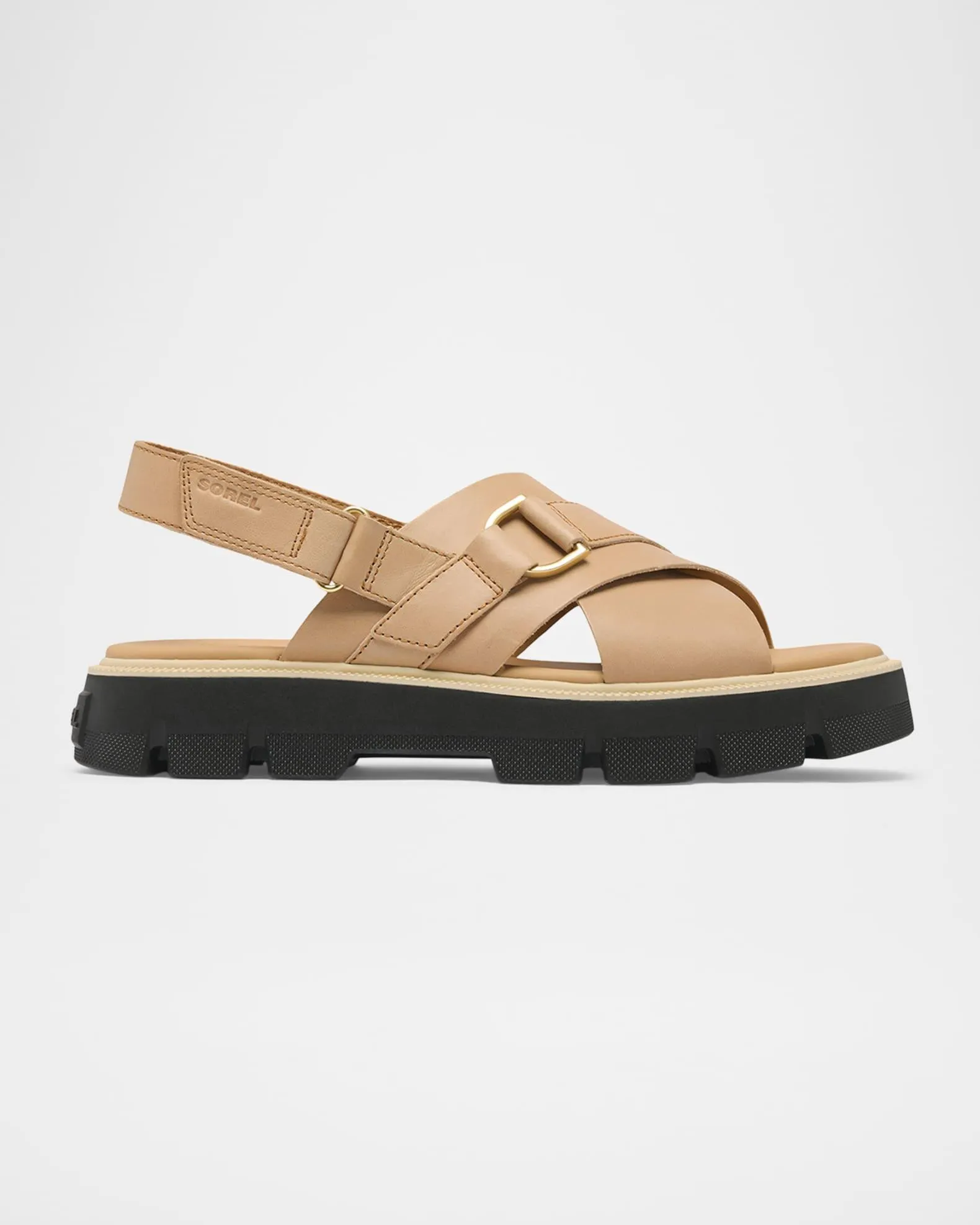 Rein Crisscross Leather Grip Comfort Sandals