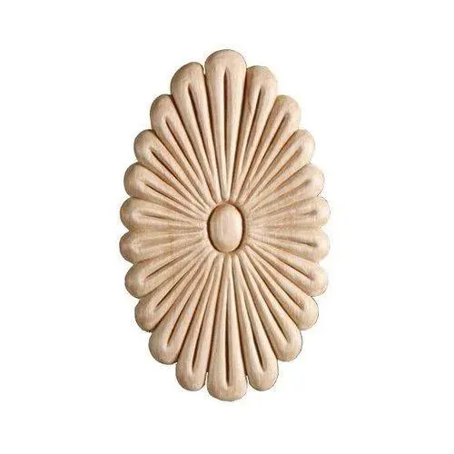 4 9/16 Inch Oval Embossed Applique