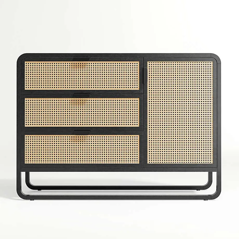 Anaise Cane 3-Drawer Chest