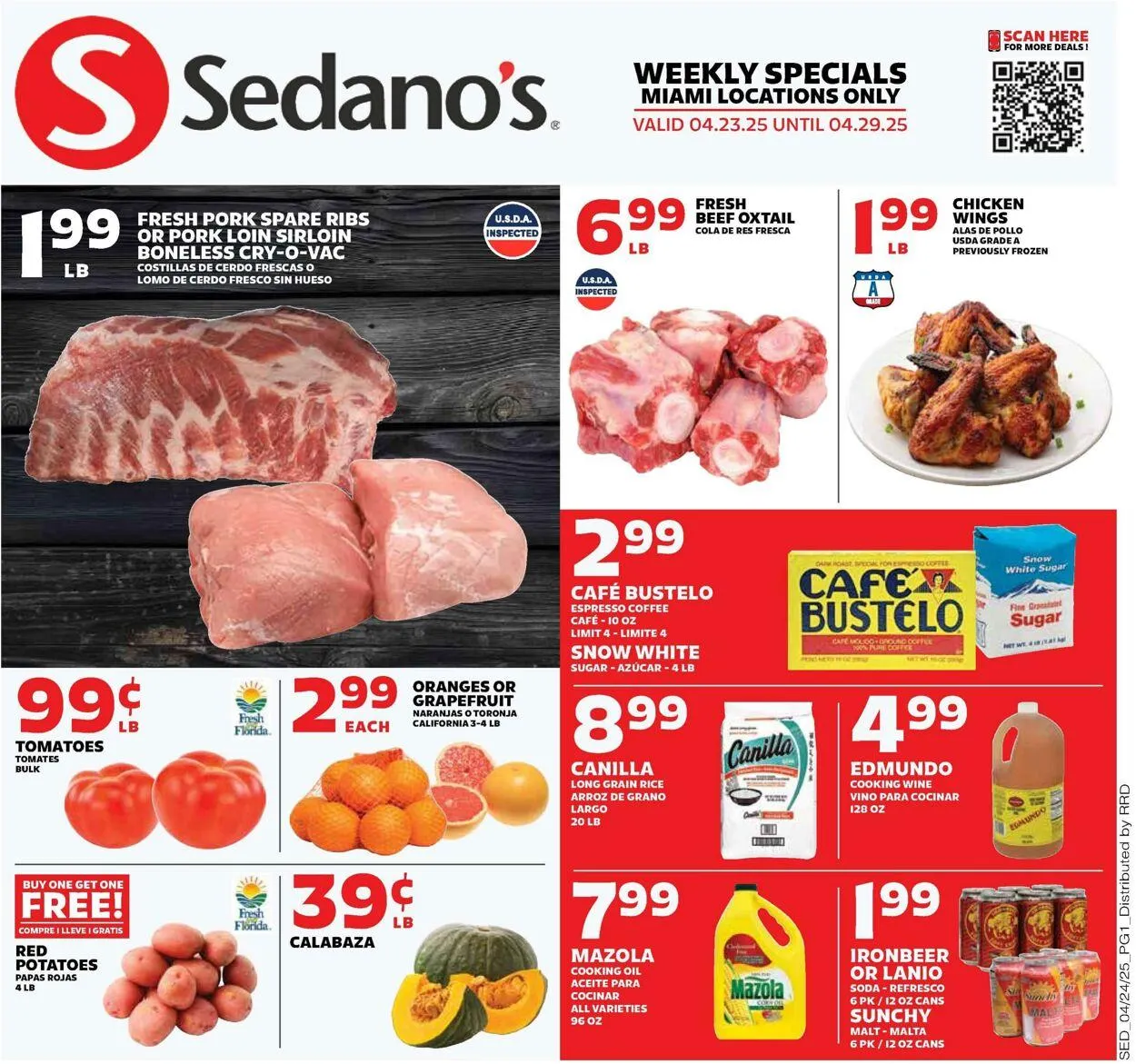 Weekly ad Sedano's from April 23 to April 29 2025 - Page 1