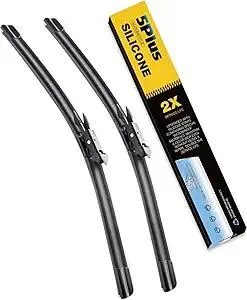 5 PLUS® Silicone Windshield Wipers 26 and 23 Inch Replacement For Toyota 2021-2007 Tundra 2022-2008 Sequoia, Automotive Replacement Windshield Wipers With Water Repellent