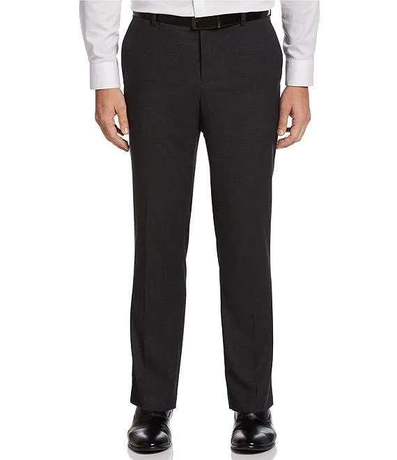 Non-Iron Solid Stretch Suit Separates Flat-Front Dress Pants