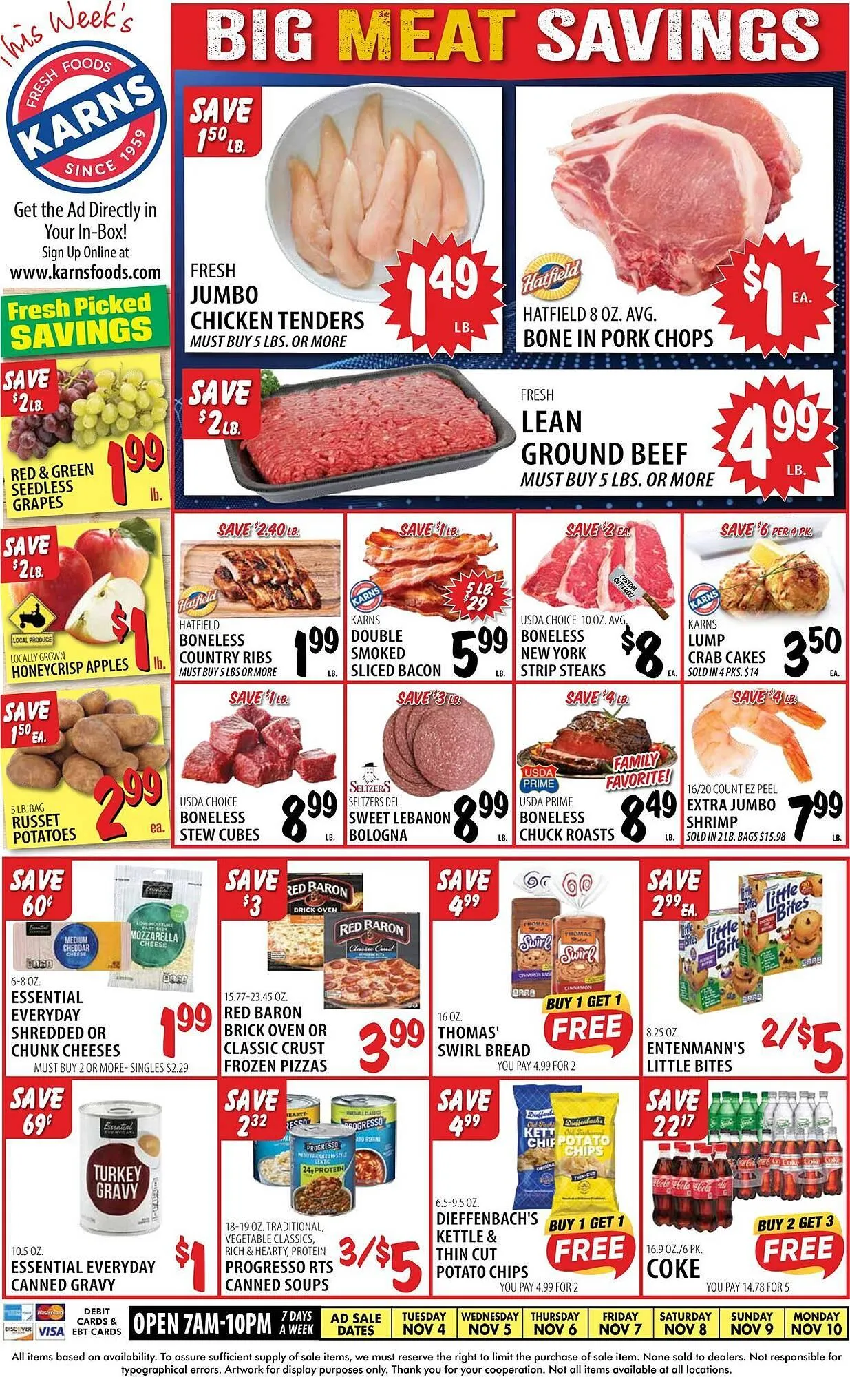 Weekly ad Karns weekly ad from November 4 to November 10 2025 - Page 1