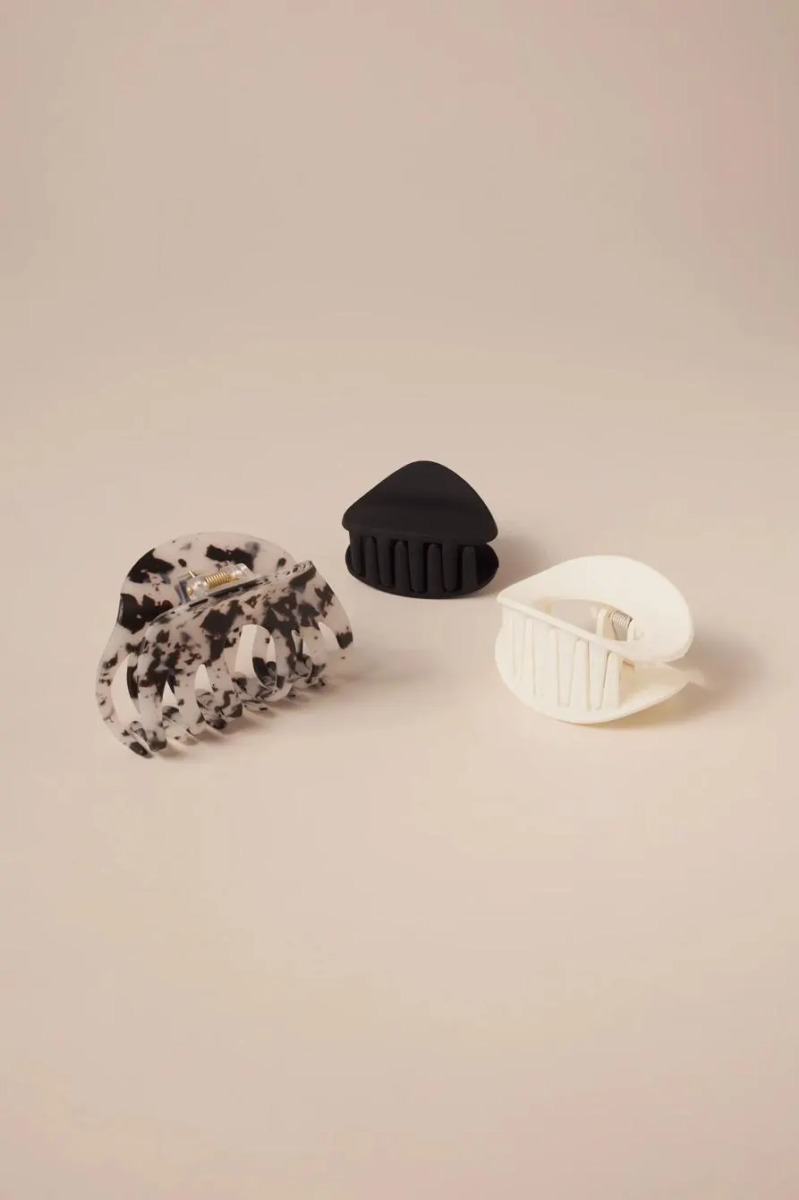 3 pack black and white claws