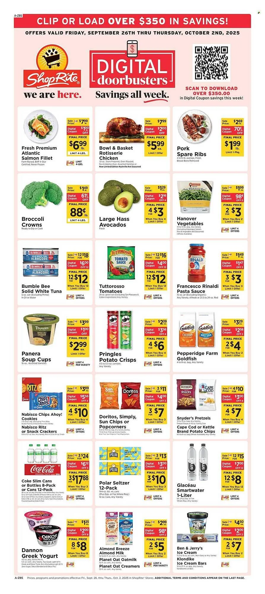 Weekly ad ShopRite flyer from September 26 to October 2 2025 - Page 1
