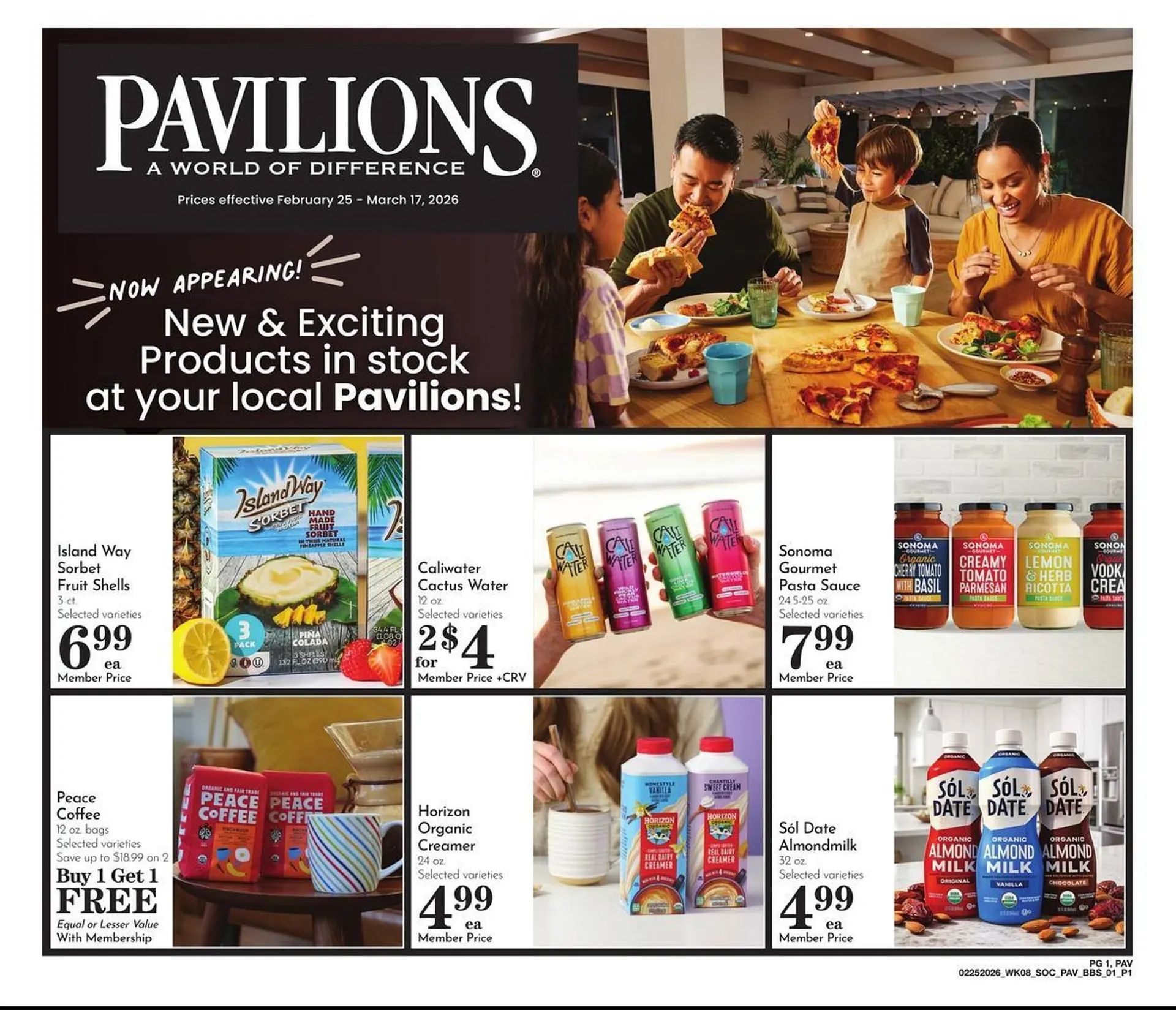 Weekly ad Pavilions weekly ad from February 25 to March 17 2026 - Page 1
