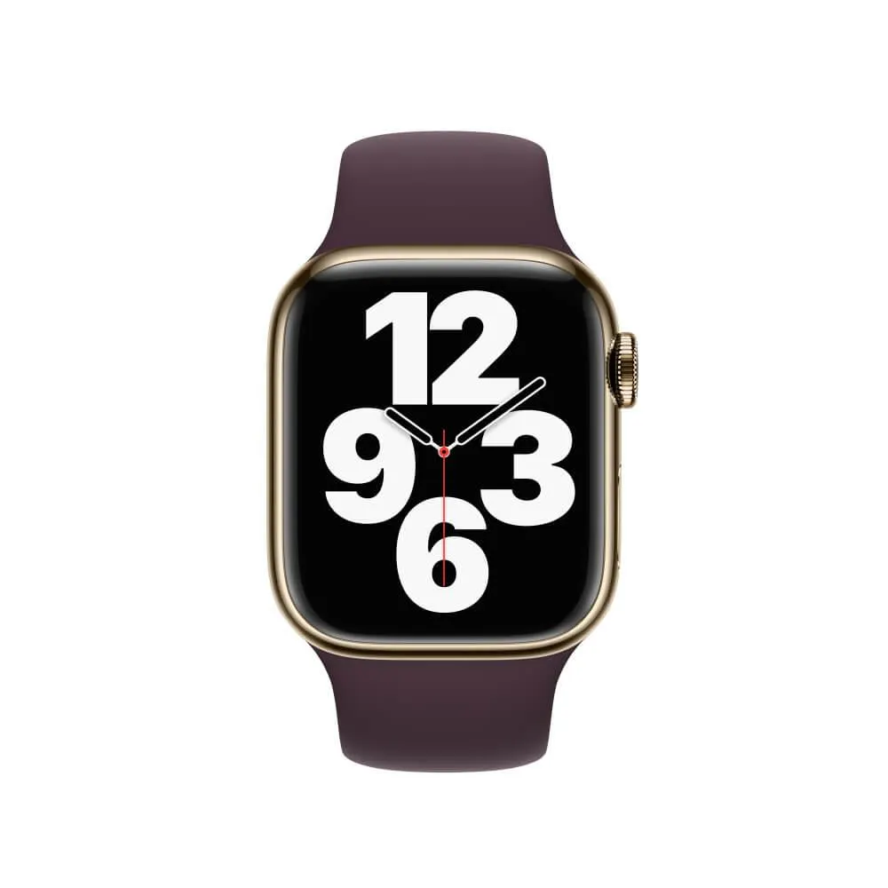 Watch Series 7 (GPS + Cellular) - Gold Stainless Steel Case with Dark Cherry Sport Band - 41mm - Apple Certified Refurbished