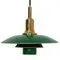 Green PH 3/2 Pendant by Poul Henningsen, 1990s