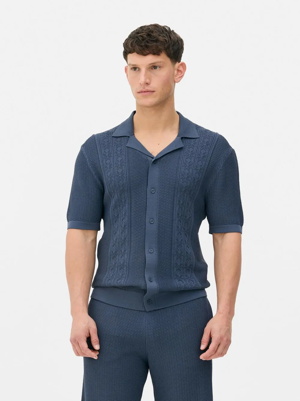 Camisa botões malha Kem