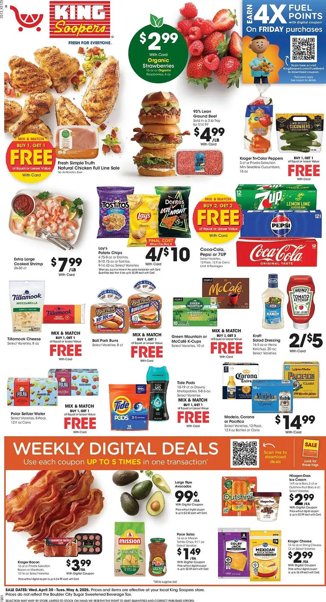 Weekly ad King Soopers Weekly Ad from April 30 to May 6 2025 - Page 1