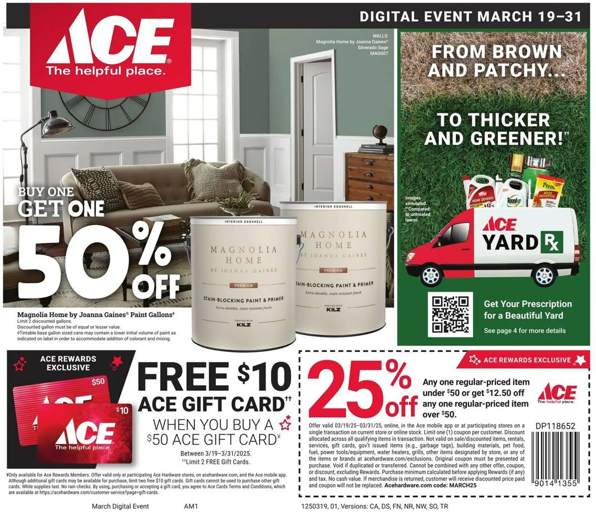 Weekly ad Ace Hardware Weekly Ad from March 19 to March 31 2025 - Page 1