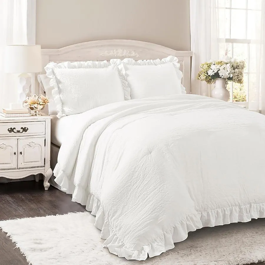 Lush Decor Light Gray Solid King Comforter