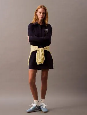 Logo Crest Polo Mini Dress