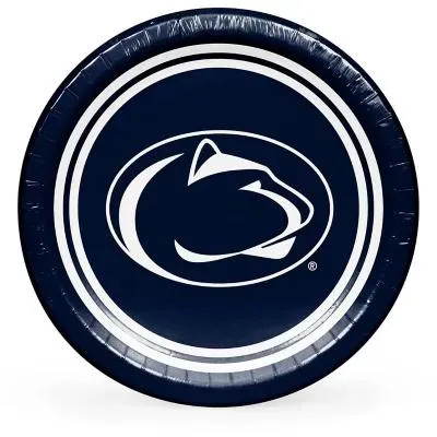 Penn State Nittany Lions NCAA Round Paper Plates, 10", 85 ct.
