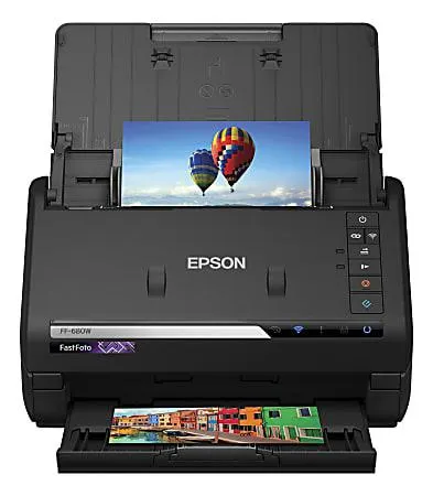 Epson® FastFoto® FF-680W High-Speed Wireless Desktop Photo Scanner
