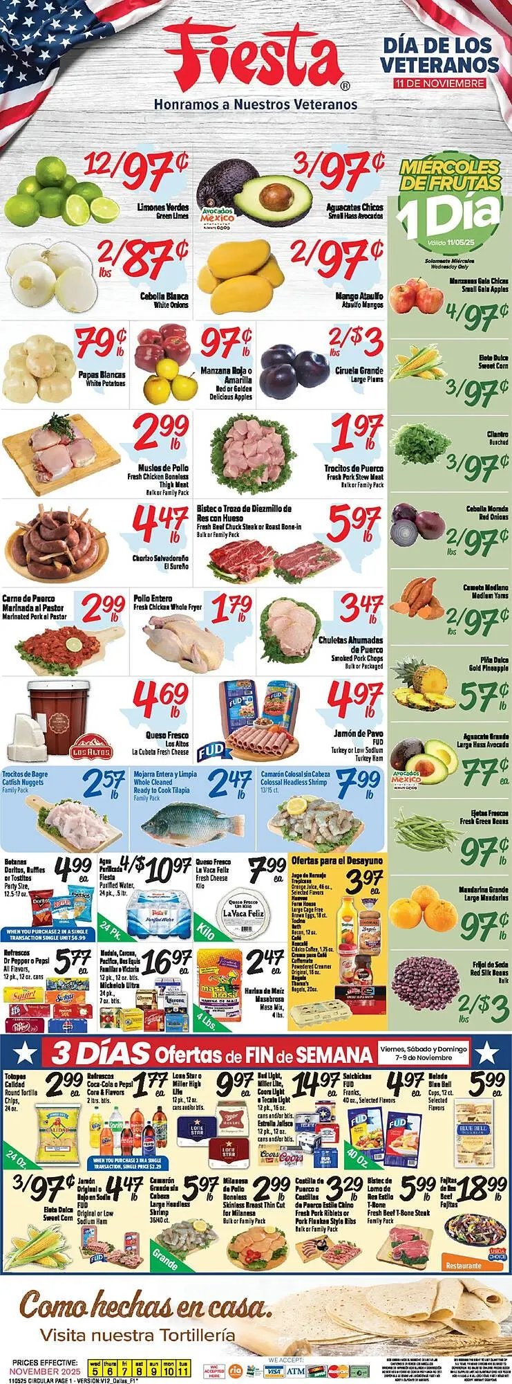 Weekly ad Fiesta Mart weekly ad from November 5 to November 11 2025 - Page 1