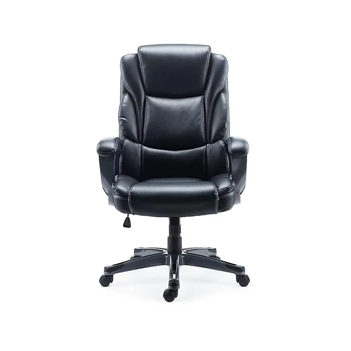 Staples Mcallum Ergonomic Bonded Leather Swivel Manager Chair,