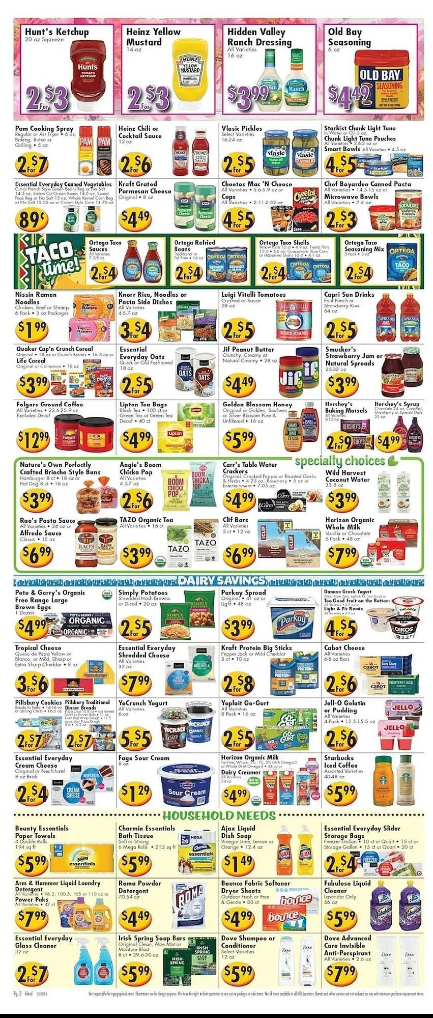 Weekly ad Ideal Food Basket circular from May 8 to May 14 2026 - Page 2