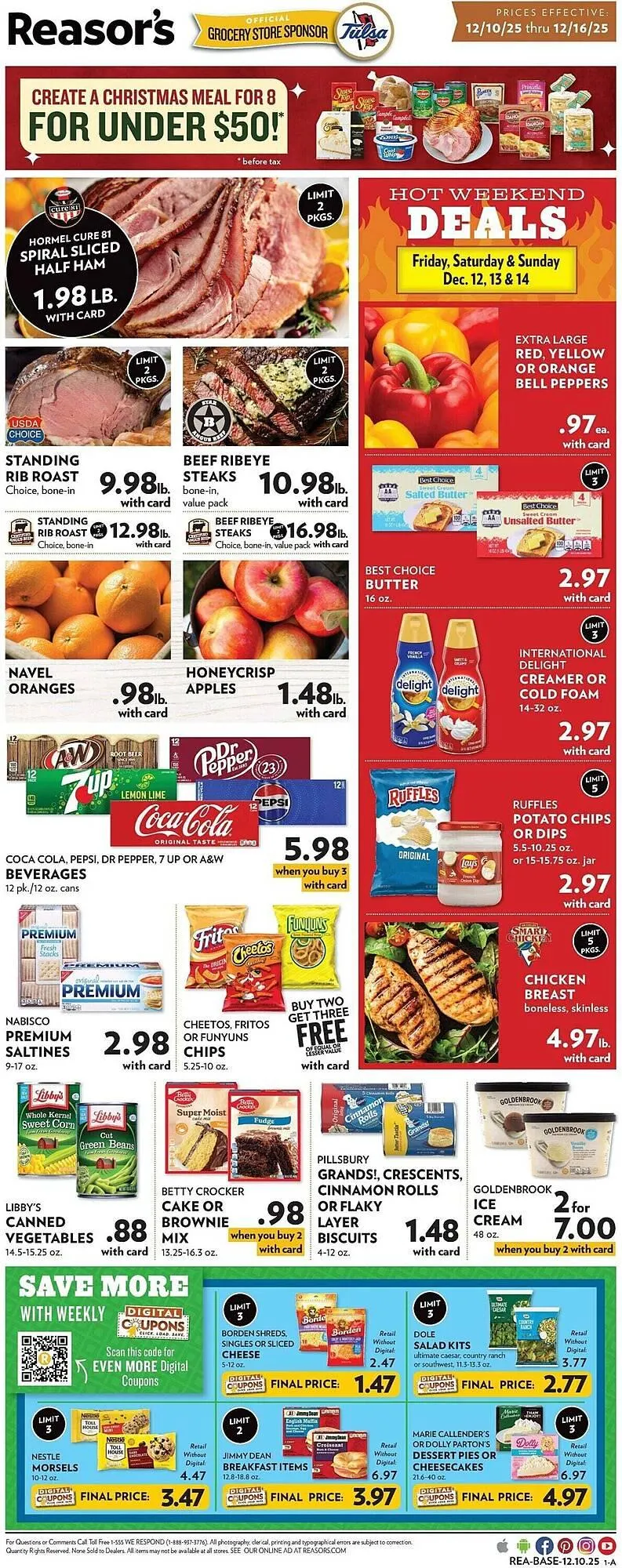 Weekly ad Reasors weekly ad from December 10 to December 16 2025 - Page 1