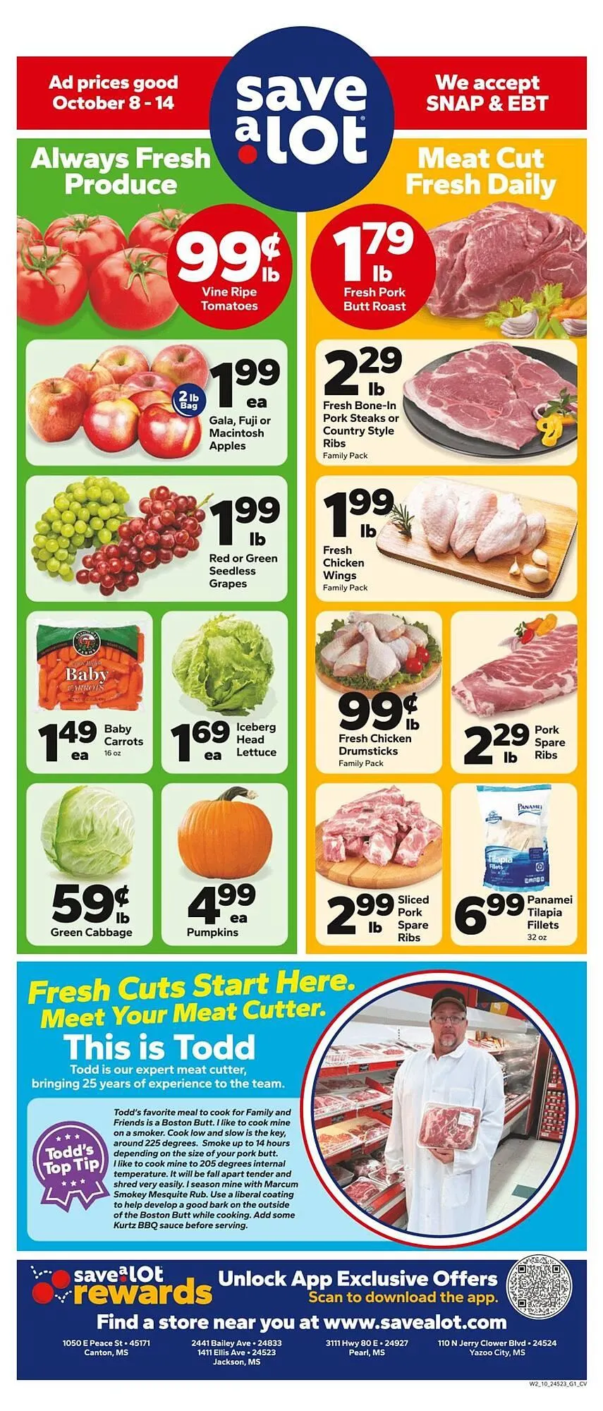 Weekly ad Save a Lot weekly ad from October 8 to October 14 2025 - Page 1