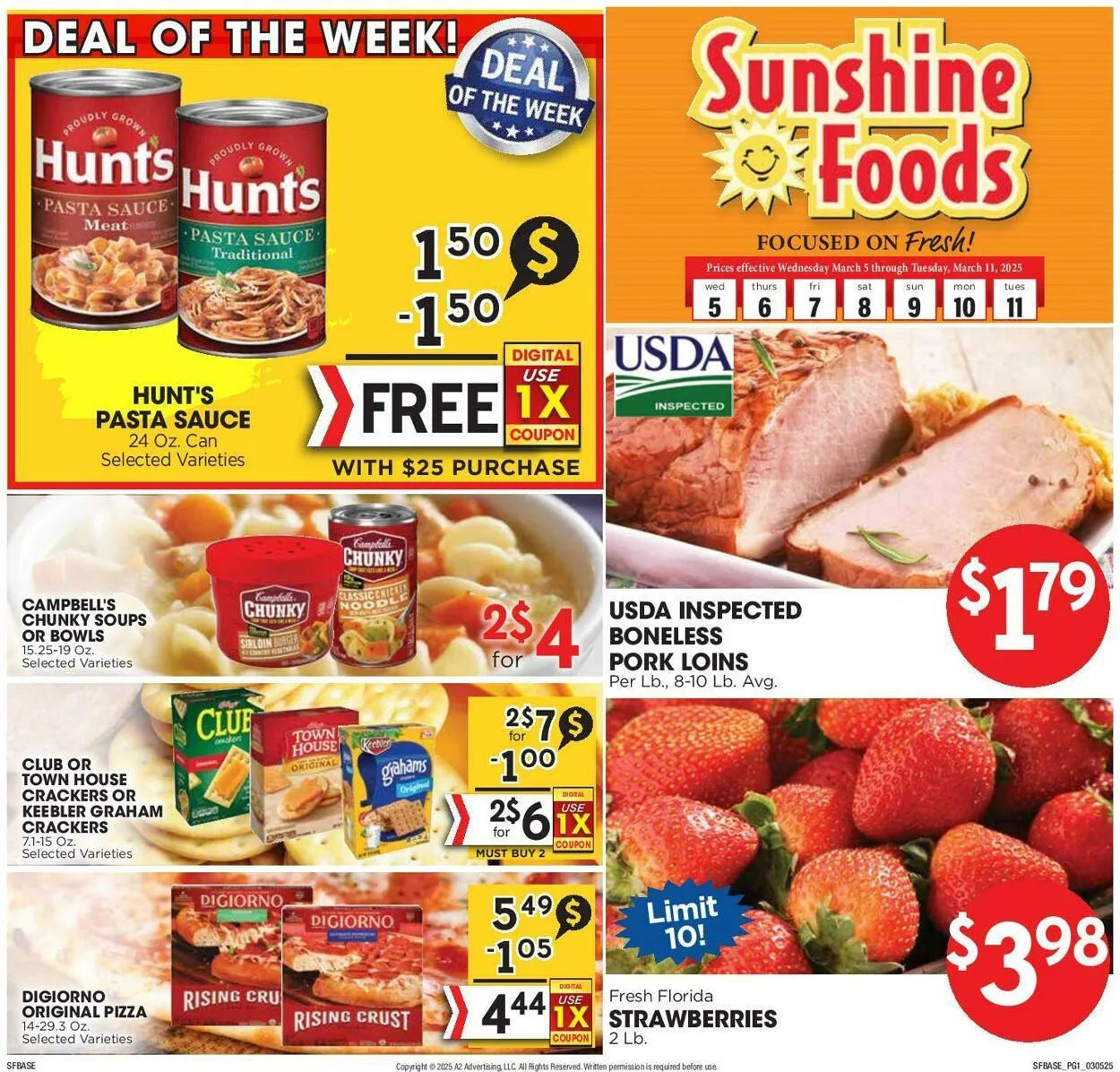 Weekly ad Sunshine Foods from March 5 to March 11 2025 - Page 1