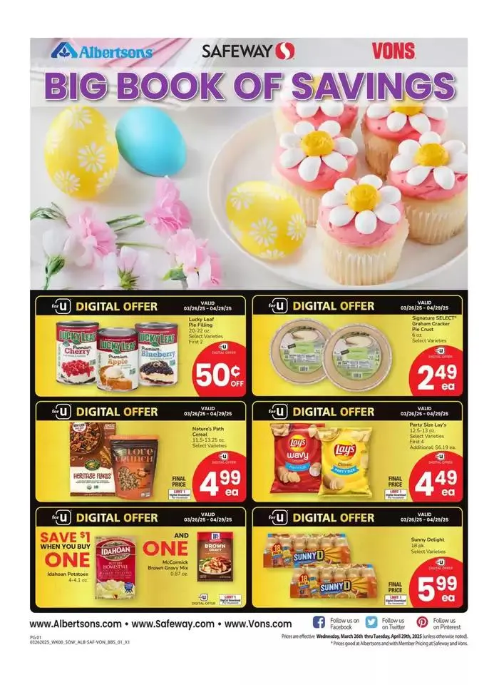 Weekly ad Albertsons - Southwest - BBS from March 26 to April 29 2025 - Page 1