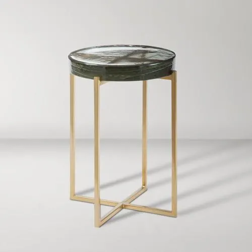 Marilee Accent Table - Brass