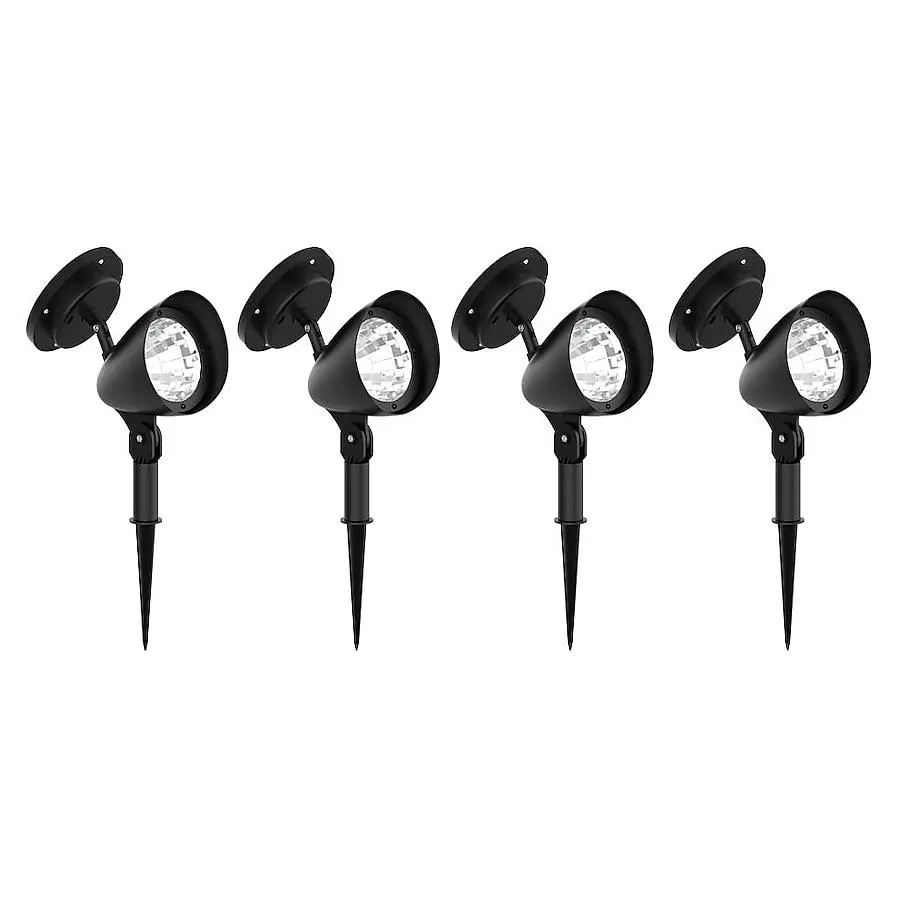 Nature Spring Spot Lights 1 -Watt Black Solar LED Spot light