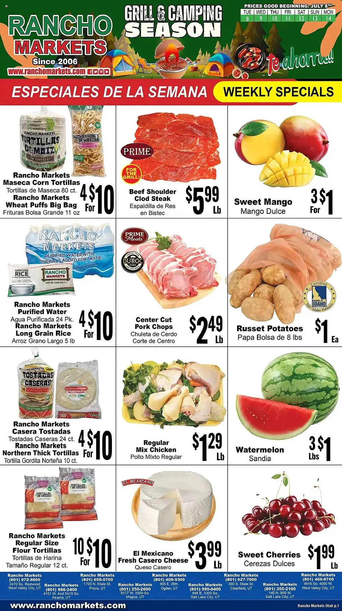Rancho Markets Weekly Ad - 1