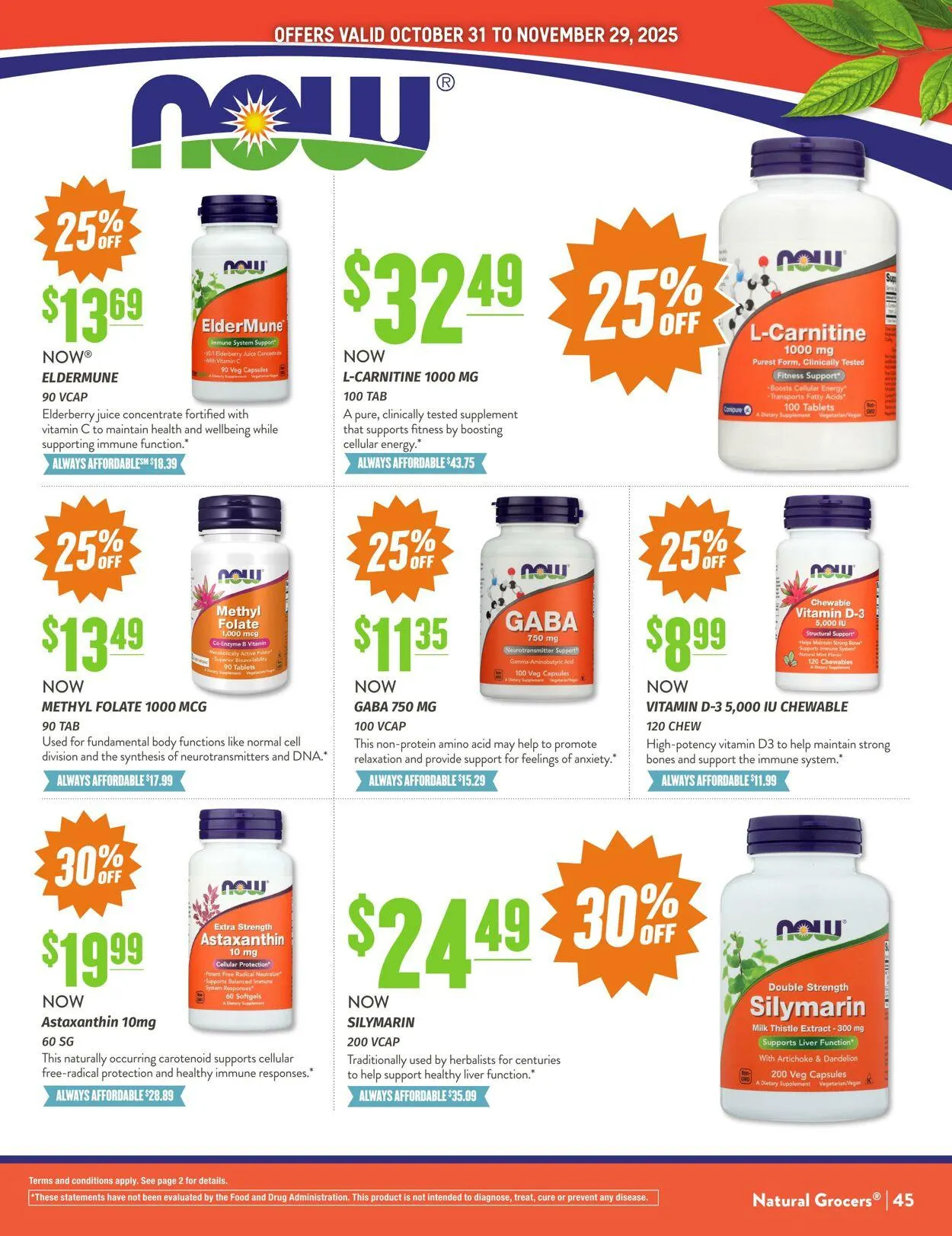 Weekly ad Natural Grocers from October 23 to November 3 2025 - Page 45