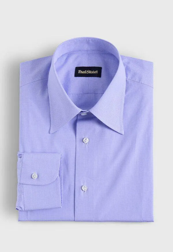 Handmade Micro Gingham Dress Shirt