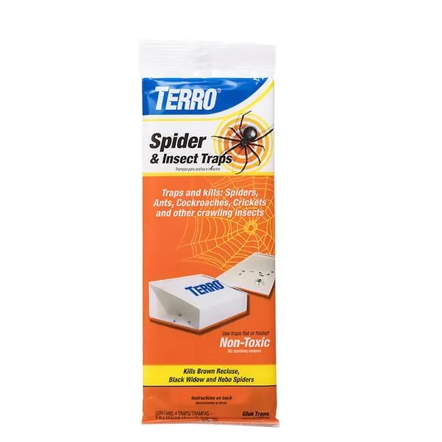 TERRO Spider and Insect Indoor Insect trap 4 -Pack