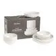 Stacked Ceramic 12 Piece Dinnerware Set