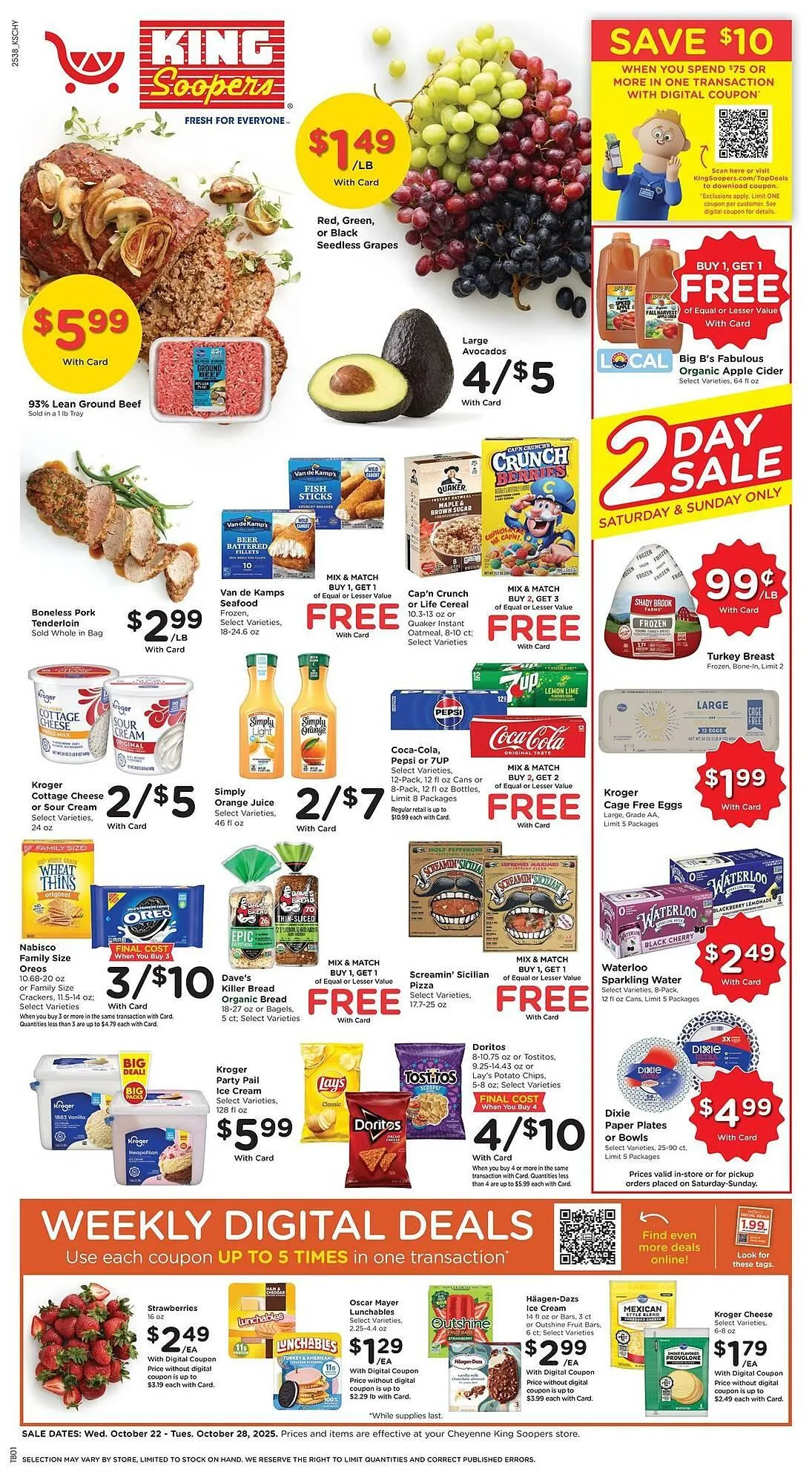 Weekly ad King Soopers weekly ad from October 22 to October 28 2025 - Page 1