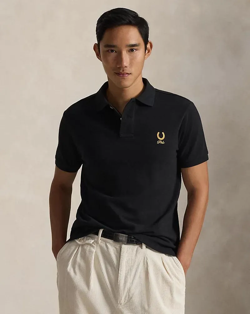 Custom Slim Fit Horseshoe Polo Shirt