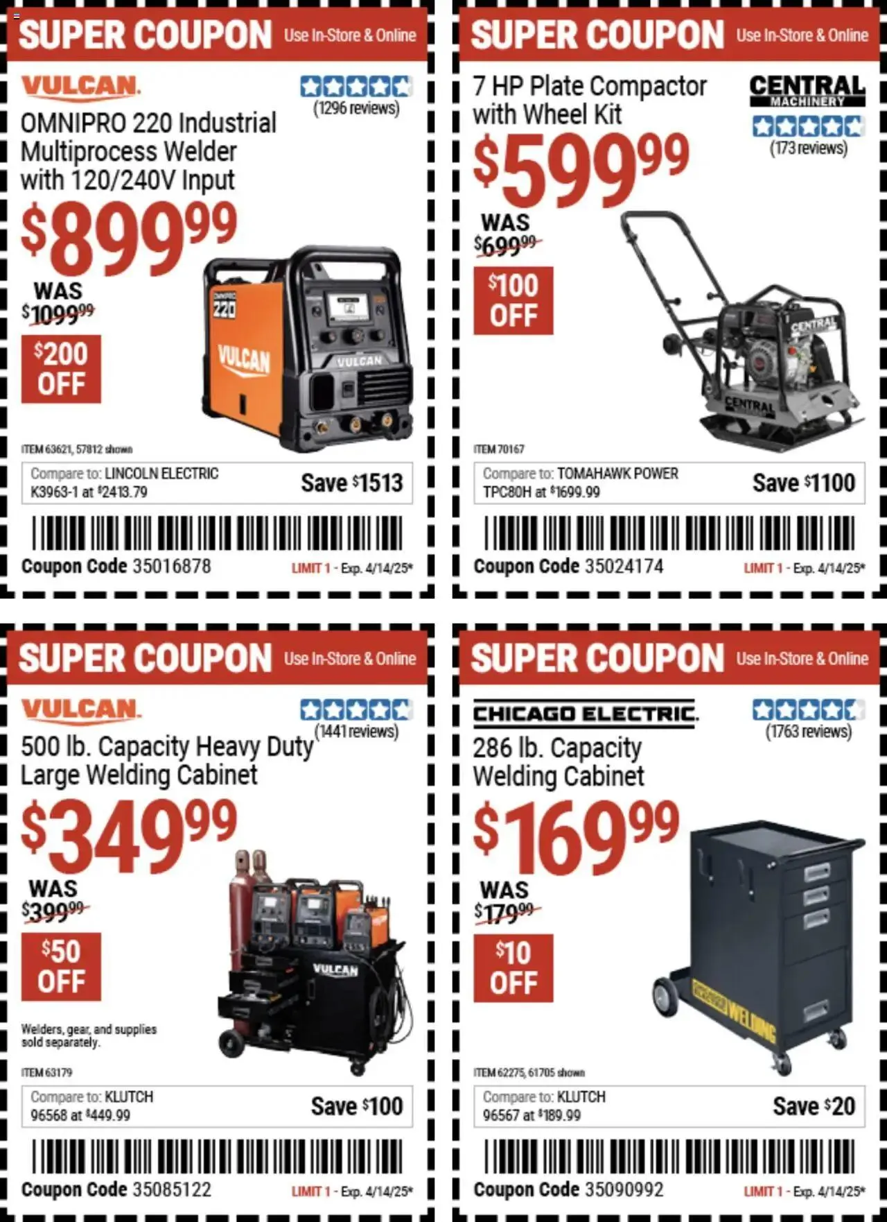 Weekly ad Harbor Freight Spring Coupons from March 24 to April 14 2025 - Page 13