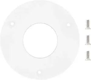 POWERTEC Dia 2-1/2" Router Base Plate, Clear Acrylic w/Multiple Predrilled Holes, Screws for Easy attaching & Routing with Larger Diameter bits. Fits Porter-Cable 690, 890, 100 Series routers (71218)