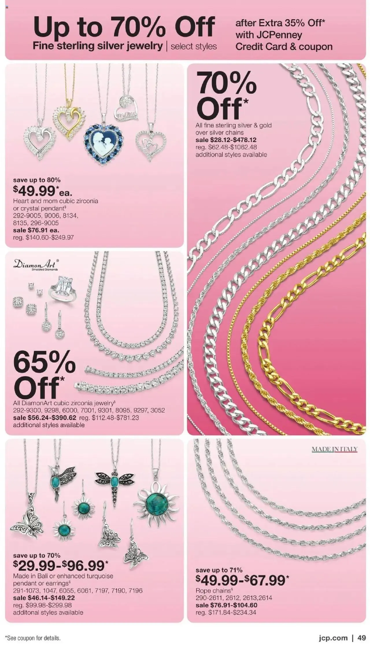 Weekly ad JCPenney Mother’s Day Jewelry Sale from April 10 to May 14 2025 - Page 47