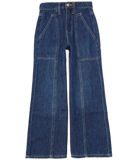 Big Girls 7-16 Wide Leg Denim Jeans