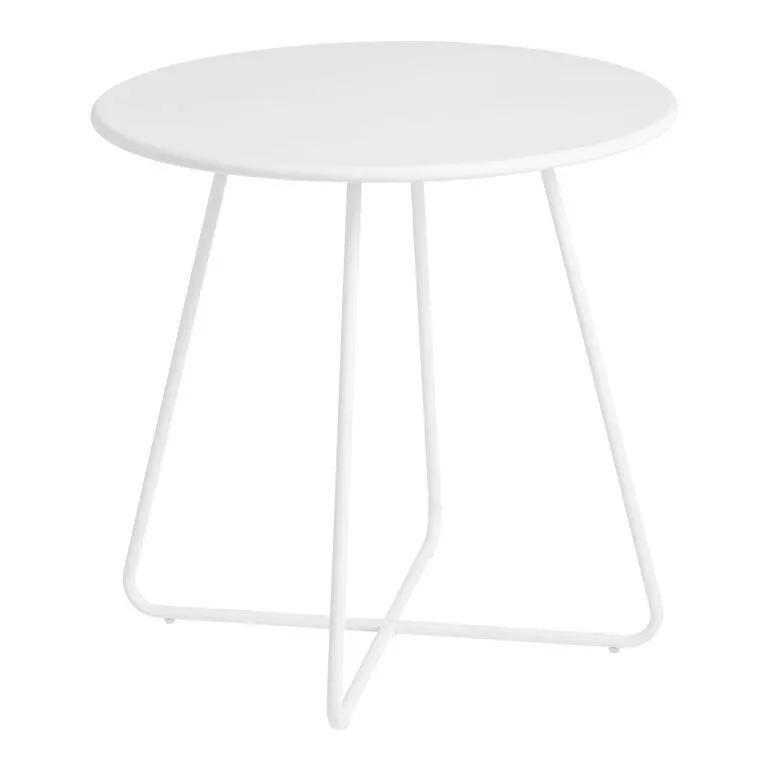 Monteria Round Steel X Base Outdoor Bistro Table