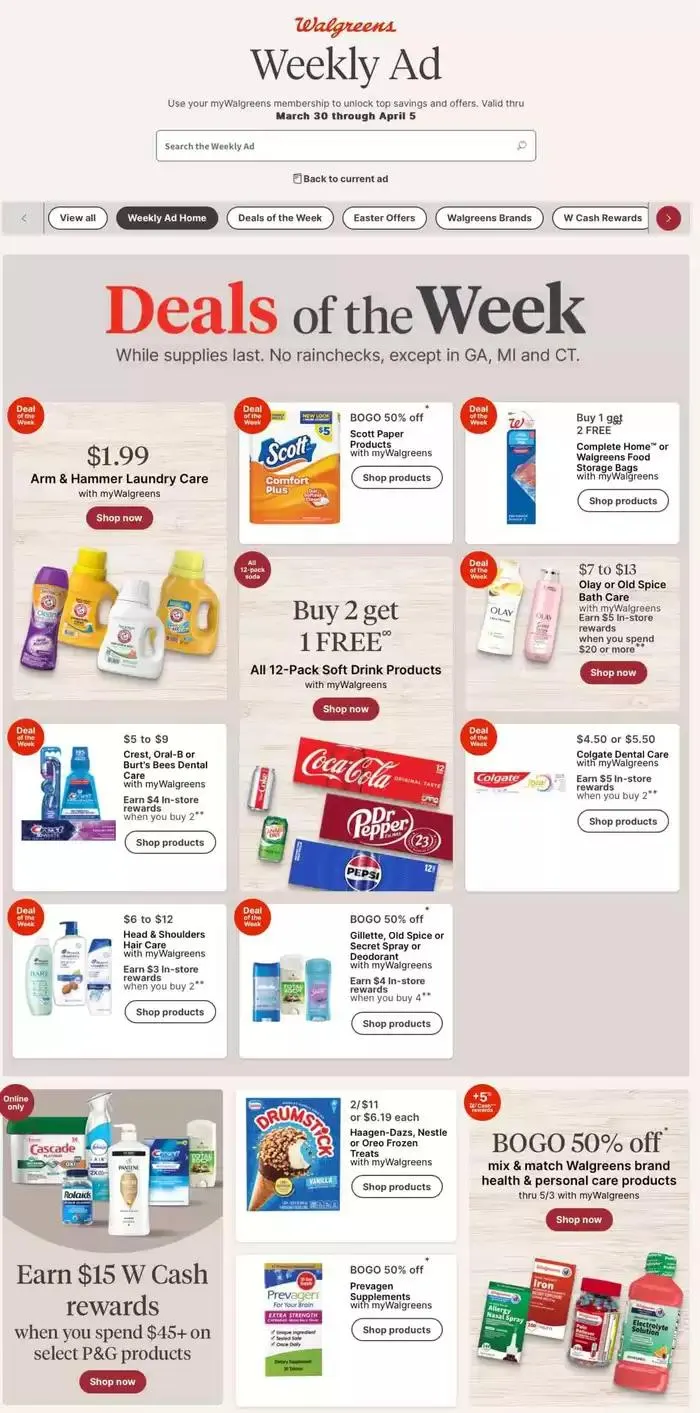 Weekly ad Offers for bargain hunters from March 30 to April 5 2025 - Page 1