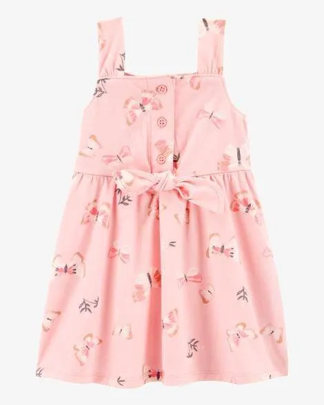 Baby Butterfly Tank Dress - Pink