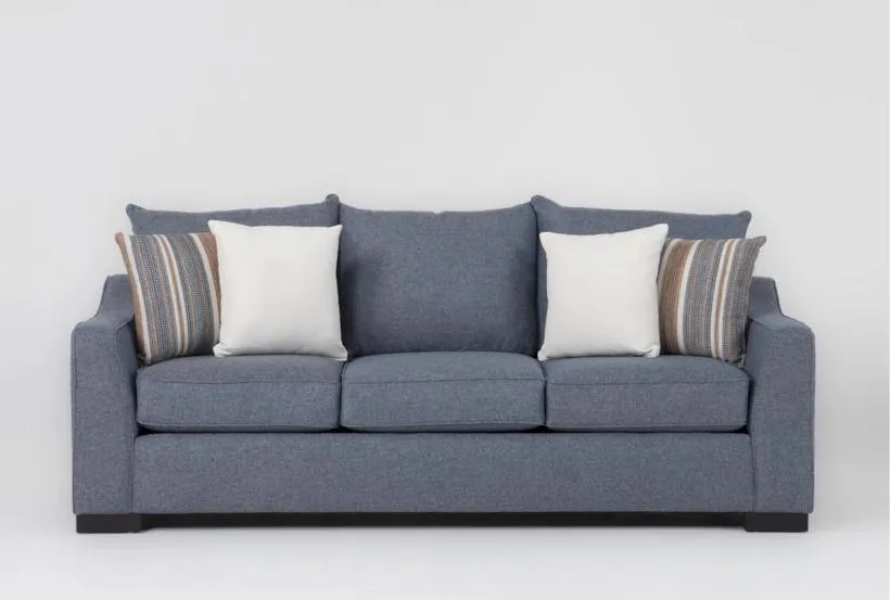 Soma Foam II Blue 95" Sofa