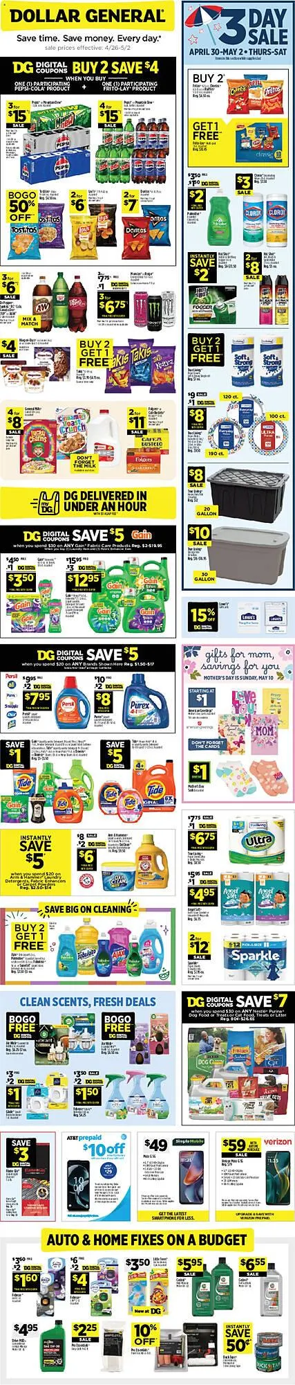 Weekly ad Dollar General weekly ad from April 26 to May 2 2026 - Page 1