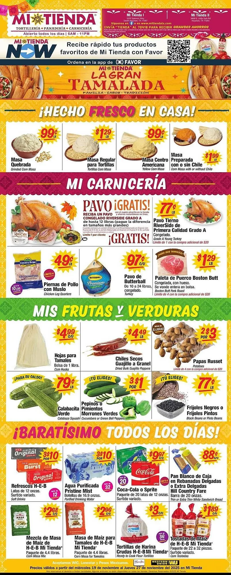 Weekly ad Mi Tienda weekly ad from November 19 to November 27 2025 - Page 1